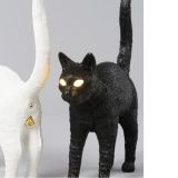 Seletti 15041 FELIX black кот лампа настольная