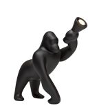 Qeeboo KONG XS 10002BL черная лампа настольная горила