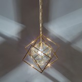 Frezia Light 1034 brass/K9 crystal люстра подвесная