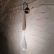 Glassburg 40.Светильник DROP crackle` Wall Lamp s.br бра